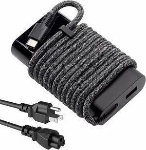 New Slim 65W USB C HP Laptop Charger Replacement for HP Envy X360,Spectre X360,Elitebook,Elitebook X360,Chromebook,Pavilion,Elite x2 Travel Type C Laptop Power Adapter