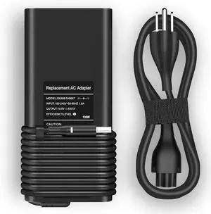 Laptop Charger for Dell, 130W (watt) 4.5mm Round Tip Laptop Charger for Dell XPS 15 9530 9550 9560 9570/Precision M3800 5510 5520 5530, HA130PM130 DA130PM130 Power Supply