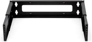 6U Patch Panel Bracket Wall Mount Rack for 19 Networking Equipment, Expandable Depth 9.5 to 15.5, Rack Mount, 60lbs Capacity, Perfect for Servers, Sound & Security Equipment! (2U)