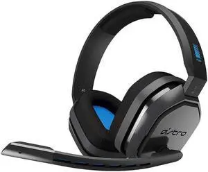 ASTRO Gaming A10 Wired Gaming Headset, Lightweight and Damage Resistant, ASTRO, 3.5 mm Audio Jack, for Xbox Series X|S, Xbox One, PS5, PS4, Nintendo Switch, PC, Mac- Black/Blue