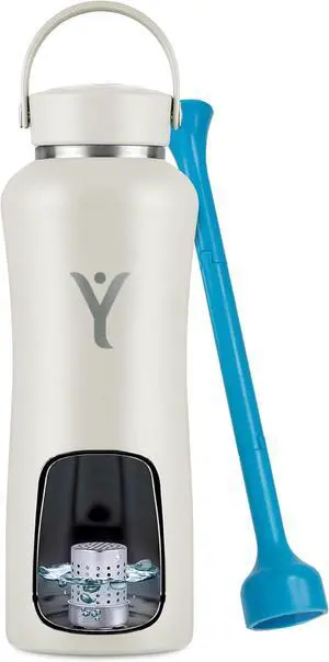 DYLN Hydrogen Water Bottle | Create Hydrating Alkaline Hydrogen-Rich Water Up to 9 pH | Vacuum Insulated Stainless Steel Water Bottle | Keeps Water Cold for 24 Hours