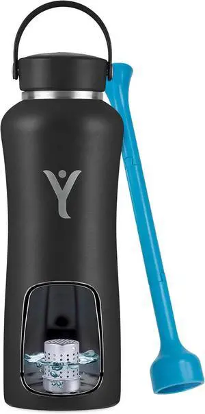 DYLN Hydrogen Water Bottle | Create Hydrating Alkaline Hydrogen-Rich Water Up to 9 pH | Vacuum Insulated Stainless Steel Water Bottle | Keeps Water Cold for 24 Hours
