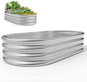 Galvanized Raised Garden Bed Outdoor Raised Beds Planter for Outdoor Plants Large Metal Raised Garden Bed Kit (4FT)