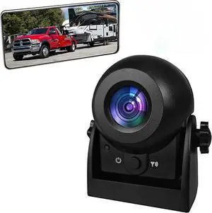 Magnetic Wireless Backup Camera Install-Free, WiFi Hitch Camera with Long-Lasting Battery,Night Vision,IP68K, Trucks,RVs, Trailers, Compatible with iPhone,iPad, Android Devices