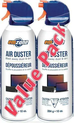emzone Air Duster (aerosol) Double Pack-2x 284 Grams or 2 x 10 oz