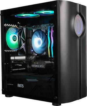 HyperVertex Black Gaming PC - AMD Ryzen 5 5600X (3.7GHz), AMD Radeon RX 6650 XT, DDR4-3200 RGB 16GB, 1TB NVMe M.2 SSD, Windows 11, WiFi, Xtreme VR