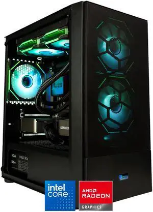 Hyper Cyber Rage W Liquid Cool Gaming Desktop - Intel Core i5-14600K, AMD Radeon RX 9070 16GB GDDR6, DDR5-6400 RGB 32GB, 1TB NVMe M.2 SSD, Windows 11, WiFi, Xtreme VR