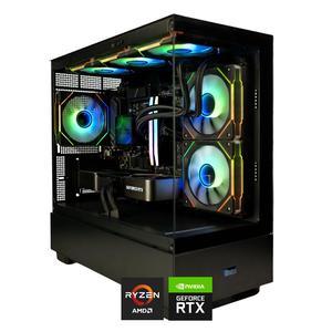 Hyper Cyber Rage Y Liquid Cool Gaming Desktop - AMD Ryzen 5 7600X, NVIDIA Geforce RTX 3080 12GB, 32GB DDR5, 1TB SSD, Windows 11, WiFi, Xtreme VR