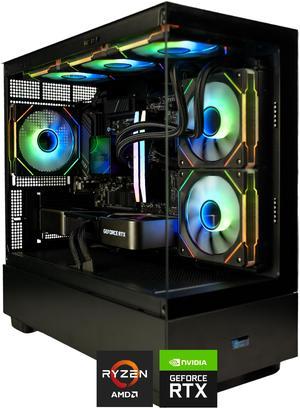 Hyper Cyber Rage Y Liquid Cool Gaming Desktop - AMD Ryzen 5 7600X, NVIDIA Geforce RTX 3070 8GB, 32GB DDR5, 1TB SSD, Windows 11, WiFi, Xtreme VR