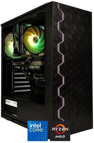 HYPER CYBER Storm X Gaming PC Desktop Computer intel core i5-12400F, Radeon RX 7800 XT, 16GB DDR4, 1TB SSD, Windows 11 Home, VR Ready, RGB Lighting, WiFi, Ready to Use