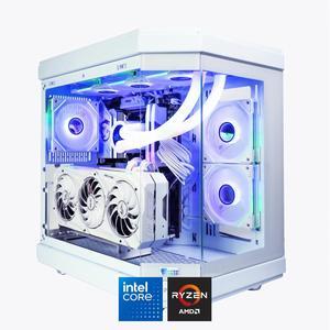 HYPER CYBER Ultra X Gaming PC Desktop Computer Intel Core i7-14700K, AMD Radeon RX 9070, 32GB DDR5, 2TB SSD, Windows 11 Home, VR Ready, RGB Lighting, WiFi, Ready to Use