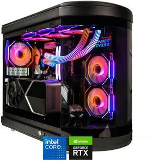 HYPER CYBER Ultra Y Gaming PC Desktop Computer Intel Core i7-14700K, Nvidia GeForce RTX 4090, 64GB DDR5, 4TB SSD, Windows 11 Home, VR Ready, RGB Lighting, WiFi, Ready to Use