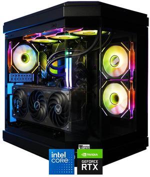 HYPER CYBER Ultra X BLACK Gaming PC Desktop Computer Intel Core i7-14700K, NVIDIA GeForce RTX 5070 Ti, 32GB DDR5, 2TB SSD, Windows 11 Home, VR Ready, RGB Lighting, WiFi, Ready to Use
