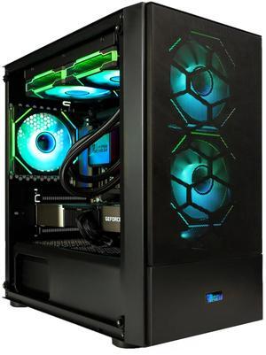 Hyper Cyber Storm W Gaming Desktop - Intel Core i5-12400F, NVIDIA GeForce RTX 5060 8GB, DDR5-6400 RGB 16GB, 500GB NVMe M.2 SSD, Windows 11, WiFi, Xtreme VR 16GB DDR5