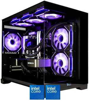 HYPER CYBER Rage Q Gaming PC Desktop Computer Intel Core i5-14600K, Intel ARC B580, 16GB DDR5, 1TB SSD, Windows 11 Home, VR Ready, RGB Lighting, WiFi, Ready to Use