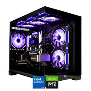 HYPER CYBER Rage Q Gaming PC Desktop Computer Intel Core i5-14600K, NVIDIA GeForce RTX 5060 8GB, 16GB DDR5, 1TB SSD, Windows 11 Home, VR Ready, RGB Lighting, WiFi, Ready to Use
