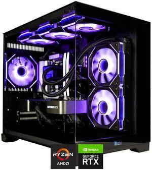 HYPER CYBER Rage Q Gaming PC Desktop Computer Intel Core i5-14400F, AMD Radeon RX 7800 XT, 32GB DDR5, 1TB SSD, Windows 11 Home, VR Ready, RGB Lighting, WiFi, Ready to Use