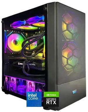 HYPER CYBER GAME Gaming PC Desktop Computer, Intel Core I5 14600K GeForce RTX 5060 32GB|1TB