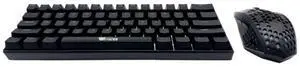 Hyper Cyber Wireless Keyboard & Mouse , 60% Mechanical Keyboard and Wireless Gaming Mouse Bundle, Adjustable DPI, Mac, Windows, Laptop, PC - BLACK