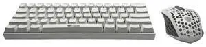 Hyper Cyber Wireless Keyboard & Mouse , 60% Mechanical Keyboard and Wireless Gaming Mouse Bundle, Adjustable DPI, Mac, Windows, Laptop, PC - WHITE