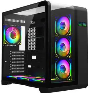 Hyper Cyber PHANTOM Gaming Desktop AMD Ryzen 7 7800X3D, NVIDIA GeForce RTX 5060 Ti, 32GB DDR5, 1TB SSD, Windows 11 Home, RGB Lighting, WiFi, Ready to Use