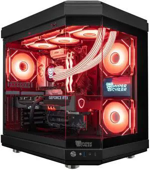 Hyper Cyber ULTRA BLACK Gaming Desktop AMD Ryzen 7 7800X3D, AMD Radeon RX 9070 XT, 64GB DDR5, 4TB SSD, Windows 11 Home, Custom Cooler Display, Internal Mini Display, RGB Lighting, WiFi, Ready to Use Hyper Cyber ULTRA BLACK Gaming Desktop AMD Ryzen 7 7800X3D, AMD Radeon RX 9070 XT, 64GB DDR5, 4TB SSD, Windows 11 Home, Custom Cooler Display, Internal Mini Display, RGB Lighting, WiFi, Ready to Use
