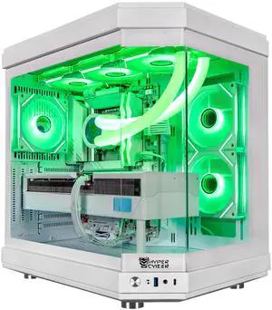 Hyper Cyber ULTRA WHITE Gaming Desktop AMD Ryzen 9 9950X3D, NVIDIA GeForce RTX 5090, 64GB DDR5, 2TB SSD, Windows 11 Home, VR Ready, RGB Lighting, WiFi, Ready to Use, Custom Cooler Display. Hyper Cyber ULTRA WHITE Gaming Desktop AMD Ryzen 9 9950X3D, NVIDIA GeForce RTX 5090, 64GB DDR5, 2TB SSD, Windows 11 Home, VR Ready, RGB Lighting, WiFi, Ready to Use, Custom Cooler Display.