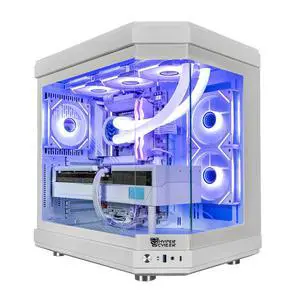 Hyper Cyber ULTRA WHITE Gaming Desktop AMD Ryzen 9 9950X3D, NVIDIA GeForce RTX 5090, 32GB DDR5, 2TB SSD, Windows 11 Home, VR Ready, RGB Lighting, WiFi, Ready to Use, Custom Cooler Display. Hyper Cyber ULTRA WHITE Gaming Desktop AMD Ryzen 9 9950X3D, NVIDIA GeForce RTX 5090, 32GB DDR5, 2TB SSD, Windows 11 Home, VR Ready, RGB Lighting, WiFi, Ready to Use, Custom Cooler Display.