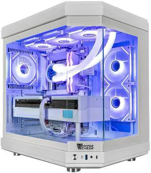 Hyper Cyber ULTRA WHITE Gaming Desktop AMD Ryzen 7 9800X3D, NVIDIA GeForce RTX 5090, 32GB DDR5, 4TB SSD, Windows 11 Home, VR Ready, RGB Lighting, WiFi, Ready to Use, Custom Cooler Display. Hyper Cyber ULTRA WHITE Gaming Desktop AMD Ryzen 7 9800X3D, NVIDIA GeForce RTX 5090, 32GB DDR5, 4TB SSD, Windows 11 Home, VR Ready, RGB Lighting, WiFi, Ready to Use, Custom Cooler Display.
