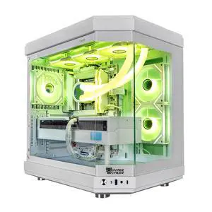 Hyper Cyber ULTRA WHITE Gaming Desktop AMD Ryzen 7 9800X3D, NVIDIA GeForce RTX 5070 TI, 32GB DDR5, 2TB SSD, Windows 11 Home, VR Ready, RGB Lighting, WiFi, Ready to Use, Custom Cooler Display. Hyper Cyber ULTRA WHITE Gaming Desktop AMD Ryzen 7 9800X3D, NVIDIA GeForce RTX 5070 TI, 32GB DDR5, 2TB SSD, Windows 11 Home, VR Ready, RGB Lighting, WiFi, Ready to Use, Custom Cooler Display.