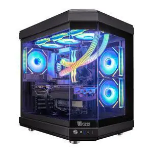 Hyper Cyber ULTRA BLACK Gaming Desktop AMD Ryzen 9 9950X3D, AMD Radeon RX 9070 XT, 64GB DDR5, 2TB SSD, Windows 11 Home, RGB Lighting, WiFi, Ready to Use, Custom Cooler Display Hyper Cyber ULTRA BLACK Gaming Desktop AMD Ryzen 9 9950X3D, AMD Radeon RX 9070 XT, 64GB DDR5, 2TB SSD, Windows 11 Home, RGB Lighting, WiFi, Ready to Use, Custom Cooler Display