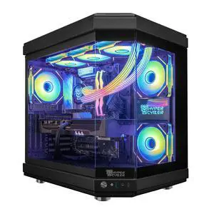 Hyper Cyber ULTRA BLACK Gaming Desktop AMD Ryzen 7 9800X3D, NVIDIA GeForce RTX 5090, 32GB DDR5, 1TB SSD, Windows 11 Home, Custom Cooler Display, Internal Mini Display, RGB Lighting, WiFi, Ready to Use Hyper Cyber ULTRA BLACK Gaming Desktop AMD Ryzen 7 9800X3D, NVIDIA GeForce RTX 5090, 32GB DDR5, 1TB SSD, Windows 11 Home, Custom Cooler Display, Internal Mini Display, RGB Lighting, WiFi, Ready to Use