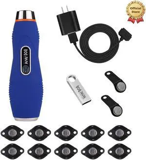 JWM iButton Security Guard Tour Patrol System with Flashlight for Hotels, Hospital, School, Alarm Clock Pedometer and Drop Record, Free Cloud Software, IP67 Waterproof