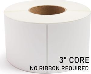 ALPHA LABEL - 4" x 6" Direct Thermal Labels, 4 Rolls, 4000 Labels, 3 Core, No Ribbon Required, Made in Canada, Compatible with Zebra Industrial Printers