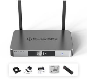 Superbox S6Ultra 4GB RAM+128GB ROM,6K HD,Super tv box,With revolutionary Time-shift feature,1200+ Channel