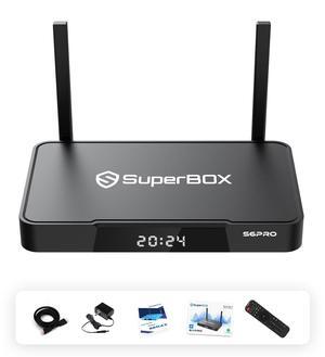 Superbox S6PRO 4GB RAM+128GB ROM,6K HD,Super tv box,With revolutionary Time-shift feature,1200+ Channel