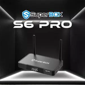 SuperBox S6 PRO 2025 Newest Version Smart Box Fully, Stable  TV Box 2025 Elite, Authorised TV Box for TV with 1*Voice Remote, Super SmartS5 PRO Bundle TV Box for Family Fun with 4G RAM+32G Storage