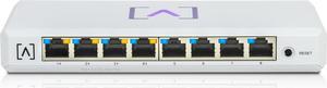 Alta Labs S8-POE | 8 Port Multi-Gigabit Managed Ethernet Switch with 4 PoE+ Ports | 60W PoE Budget | Desktop or Wall Mount | Manage Network via Cloud or Local Controller | Ethernet Splitter