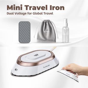 Newbealer Travel Iron with Dual Voltage - 120V/220V Mini Dry Iron for Clothes