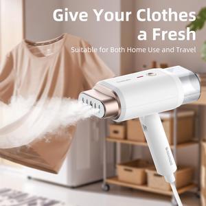 Newbealer Steamer for Clothes,2 IN I Handheld Steam Iron,Horizontal Vertical Steaming,Women's Day Gift,for Home, Office, Travel