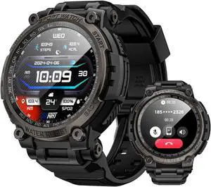 LOKMAT ATTACK MAX Smart Watch 1.53-inch large round screen Heart rate blood oxygen sleep health monitoring compass Bluetooth call information push IP68 waterproof outdoor sports watch
