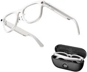 AI Smart Glasses for Men and Women with Chat GPT, Bluetooth Translation Glasses with 164 Languages and Color-Change Lens, Music Playback, Hands-Free Calls, UV & Blue Light Protection White White AI Smart Glasses for Men and Women with Chat GPT, Bluetooth Translation Glasses with 164 Languages and Color-Change Lens, Music Playback, Hands-Free Calls, UV & Blue Light Protection White White