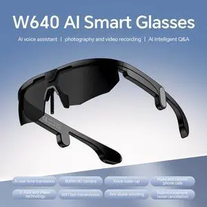 AI Smart Sport Glasses 30MP Camera, Video Recording Sunglasses 1200P HD, Dual Anti-Shake, Bluetooth Glasses Music Real-Time Translation 139-Lang, ChatGPT Voice Assistant for Hiking Cycling Outdoor AI Smart Sport Glasses 30MP Camera, Video Recording Sunglasses 1200P HD, Dual Anti-Shake, Bluetooth Glasses Music Real-Time Translation 139-Lang, ChatGPT Voice Assistant for Hiking Cycling Outdoor