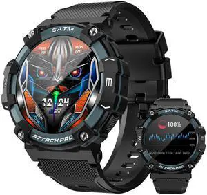 ATTACK 2 PRO sports watch features a 1.39-inch screen, Bluetooth calling, heart rate monitoring, sleep tracking, pedometer, health monitoring, over 100 sports functions, and IP68 water resistance ATTACK 2 PRO sports watch features a 1.39-inch screen, Bluetooth calling, heart rate monitoring, sleep tracking, pedometer, health monitoring, over 100 sports functions, and IP68 water resistance
