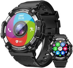 ATTACK 2 PRO sports watch features a 1.39-inch screen, Bluetooth calling, heart rate monitoring, sleep tracking, pedometer, health monitoring, over 100 sports functions, and IP68 water resistance ATTACK 2 PRO sports watch features a 1.39-inch screen, Bluetooth calling, heart rate monitoring, sleep tracking, pedometer, health monitoring, over 100 sports functions, and IP68 water resistance