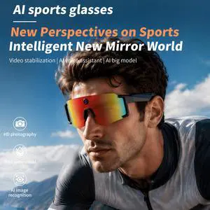 AI Smart Glasses with Camera 8MP, 4K Video, HD Camera Glasses for Men Women, Bluetooth Smart Sunglasses for Outdoor Sport, UV Protection, Stabilization, Voice Assistant, Long Battery Life, Waterproof AI Smart Glasses with Camera 8MP, 4K Video, HD Camera Glasses for Men Women, Bluetooth Smart Sunglasses for Outdoor Sport, UV Protection, Stabilization, Voice Assistant, Long Battery Life, Waterproof