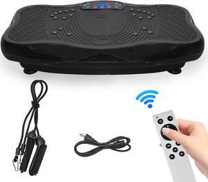 EVGTTI XXL 330LBS Vibration Plate Exercise Machine,Whole Body Workout Vibration Fitness Platform w/ Loop Bands,Home Gyms Workout for Weight Loss & Toning,120 Levels,Black