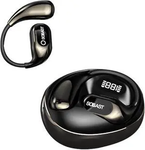 SOBAST S-OW1pro AI Wireless Headset Intelligent Real-time Translation Wireless 5.3 Earbuds Noise Canceling Microphone Wireless Headset with Earhook, IP7 Waterproof Fitness Running Gym (Black) SOBAST S-OW1pro AI Wireless Headset Intelligent Real-time Translation Wireless 5.3 Earbuds Noise Canceling Microphone Wireless Headset with Earhook, IP7 Waterproof Fitness Running Gym (Black)