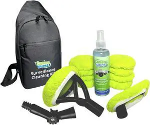 CameraShine PRO Surveillance Cleaning Kit - Clean any security camera safely from the ground!
