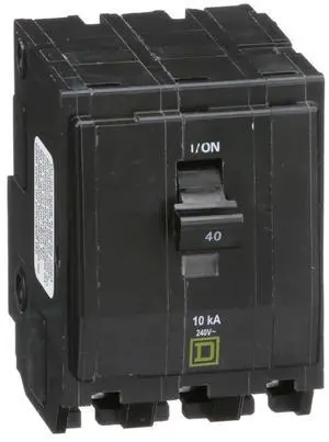 Square D - QO340CP Circuit Breaker, Black
